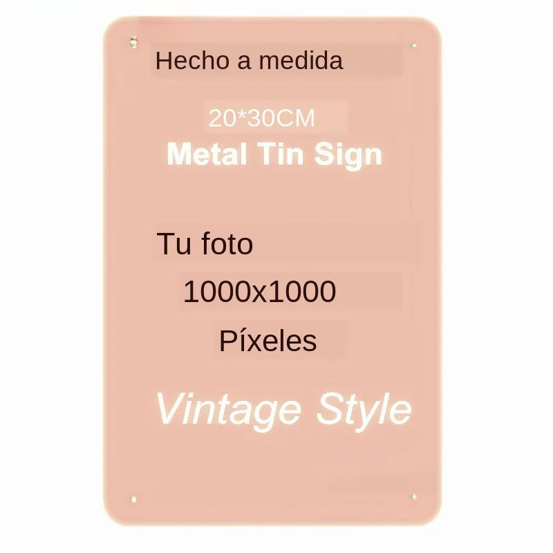 Home Bar Cafe - Personalized 20×30cm Vintage Style Metal Sign,