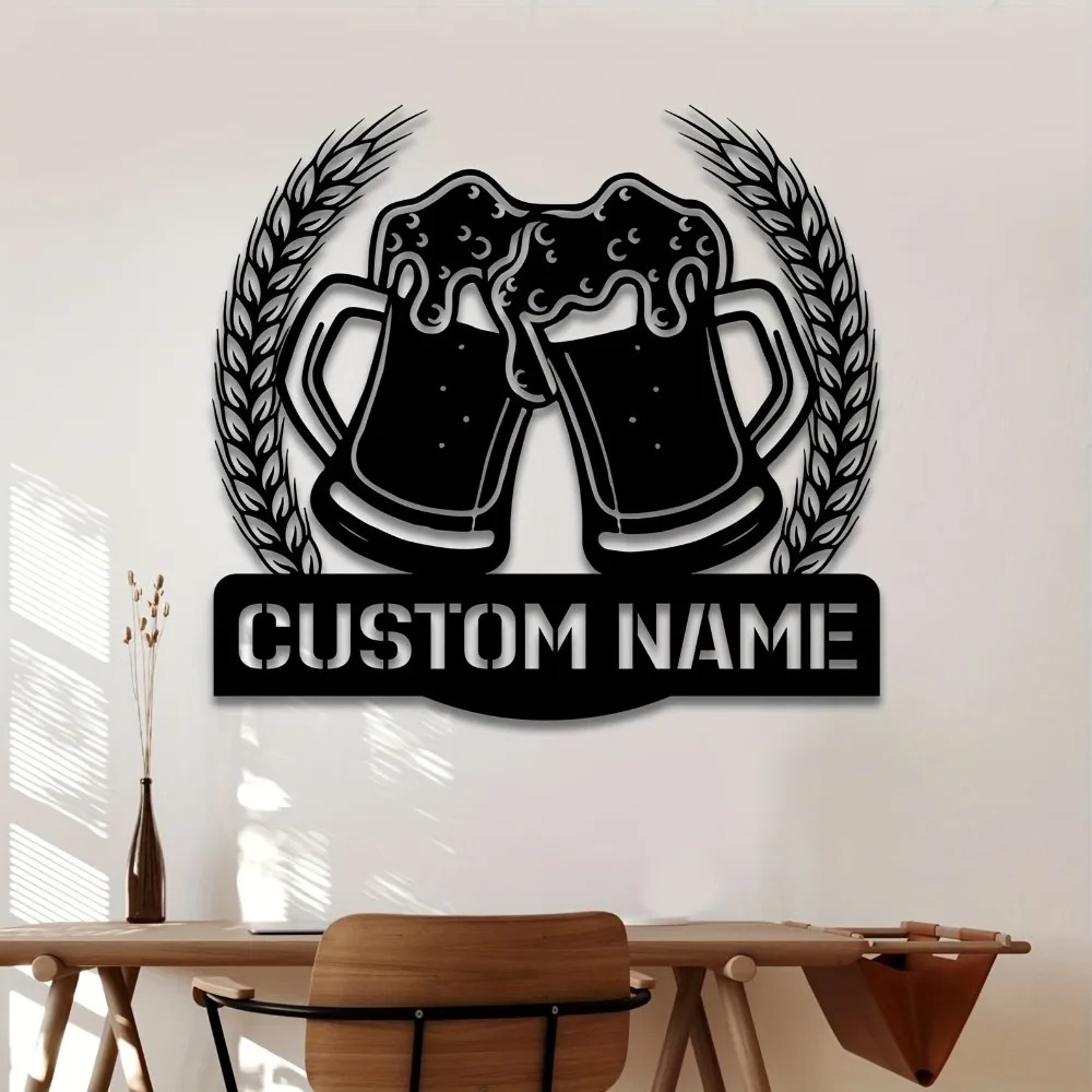 Home Bar Signs - 2D Flat Custom Beer Bar Metal