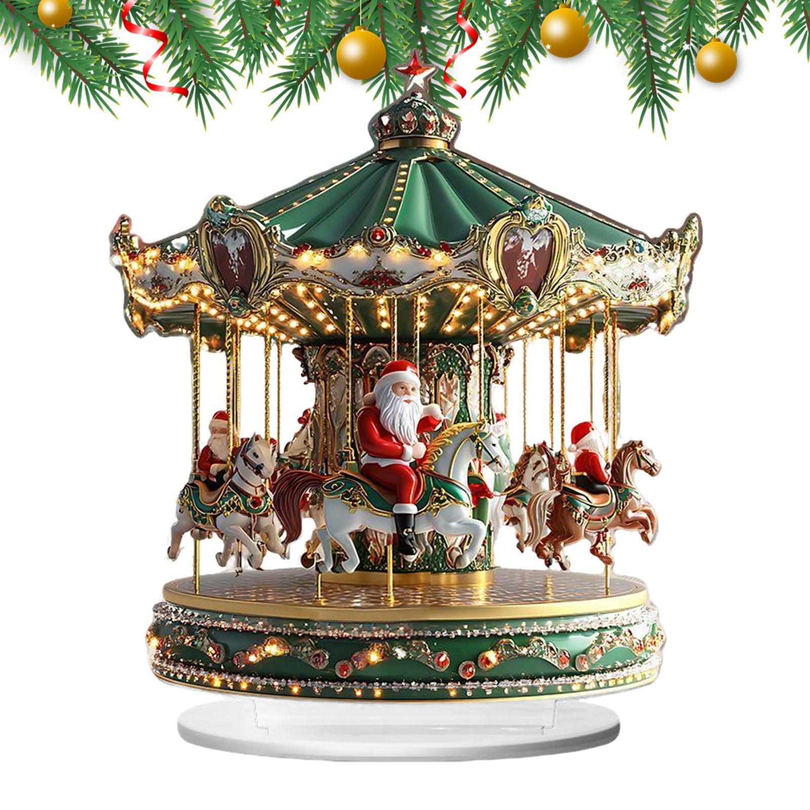 Home Bar Shelf - Christmas Carousel Acrylic 2D Home Decor
