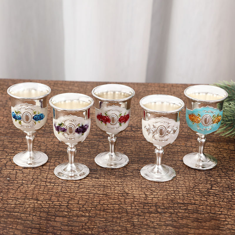 Old Fashioned Glass - Alloy Small Wine Glass Creative European