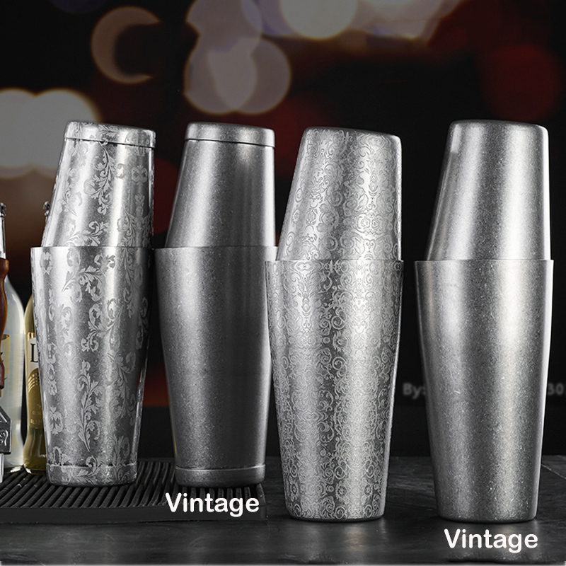 Boston Shaker Set - 2 Pieces Boston Cocktail Shaker With