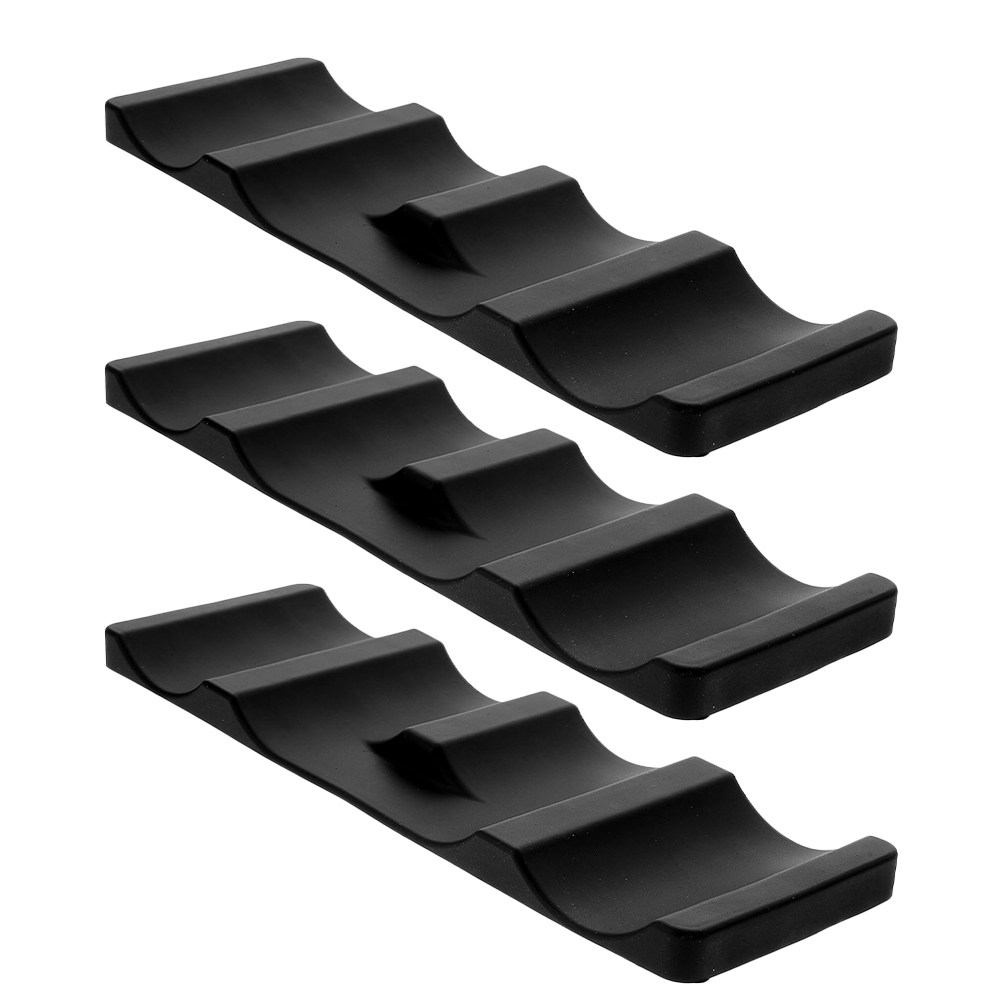 Home Bar And Fridge - 3Pcs Premium Silicone Beverage Mat Wave
