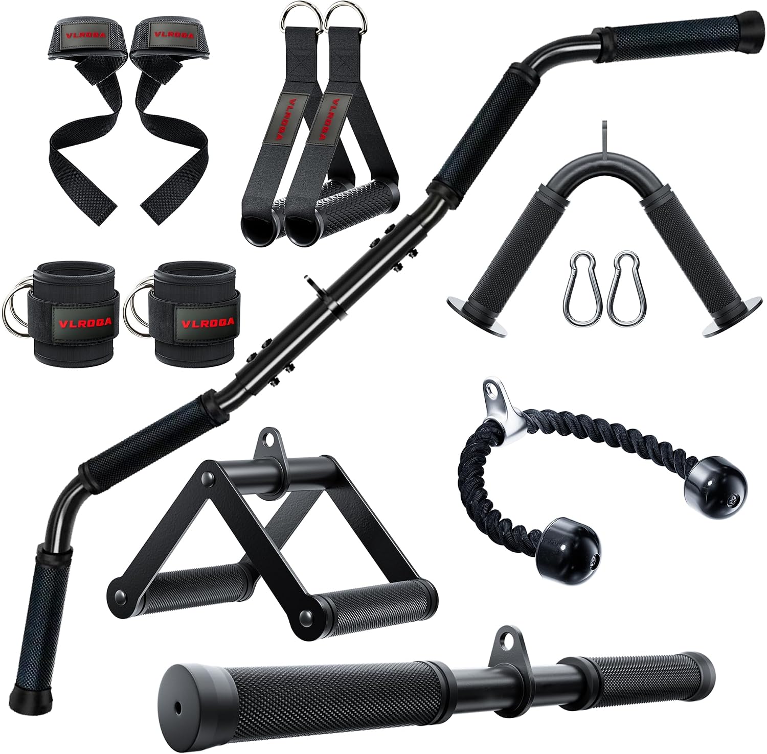 Home Bar And Gym - Home Gym Cable Attachments Set -