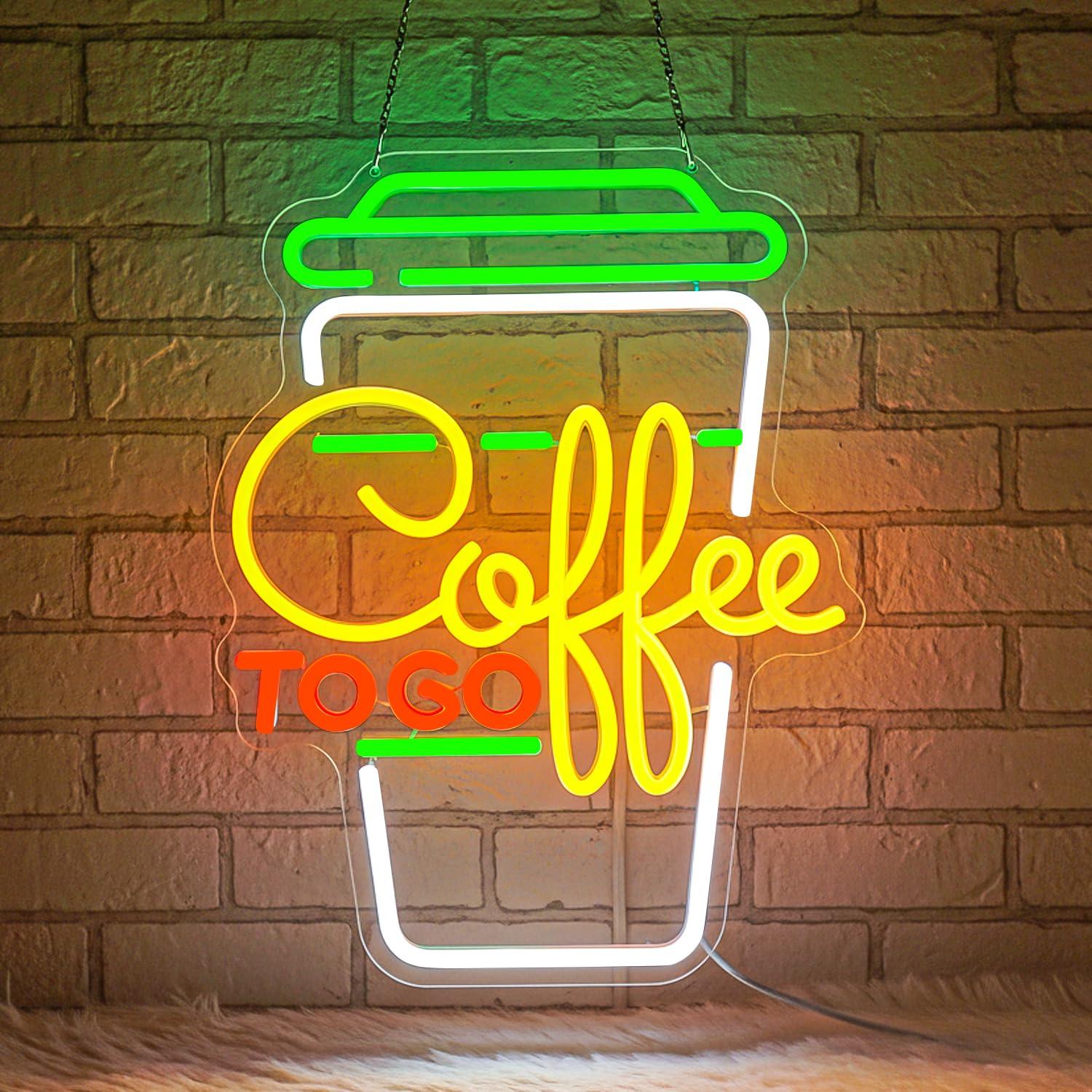 Home Bar Signs - Coffee Neon Sign USB Dimmable LED