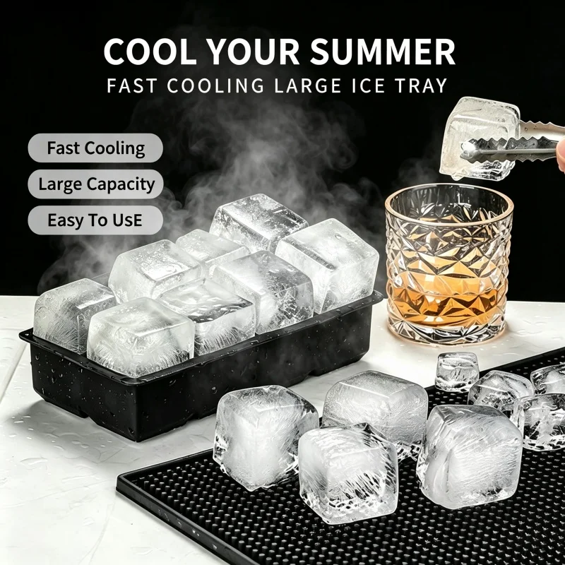 Ice Mold Sphere - 6 Cavity Ice Ball Mold Food