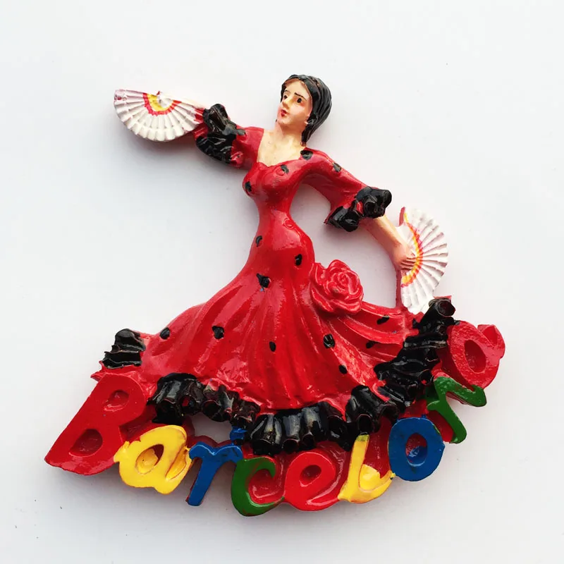 Home Barcelona - Spain Fridge Magnets Travelling Souvenirs Refrigerator