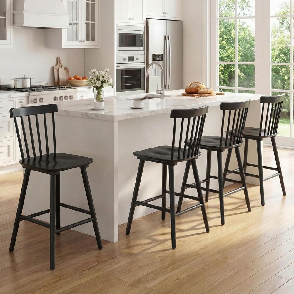 Home Bar And Counter - Set of 4, 26 Counter Height