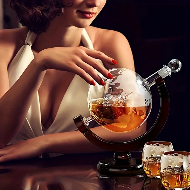 850ml Whiskey Globe Decanter S - Decanter Globe Set ulasan dan harga