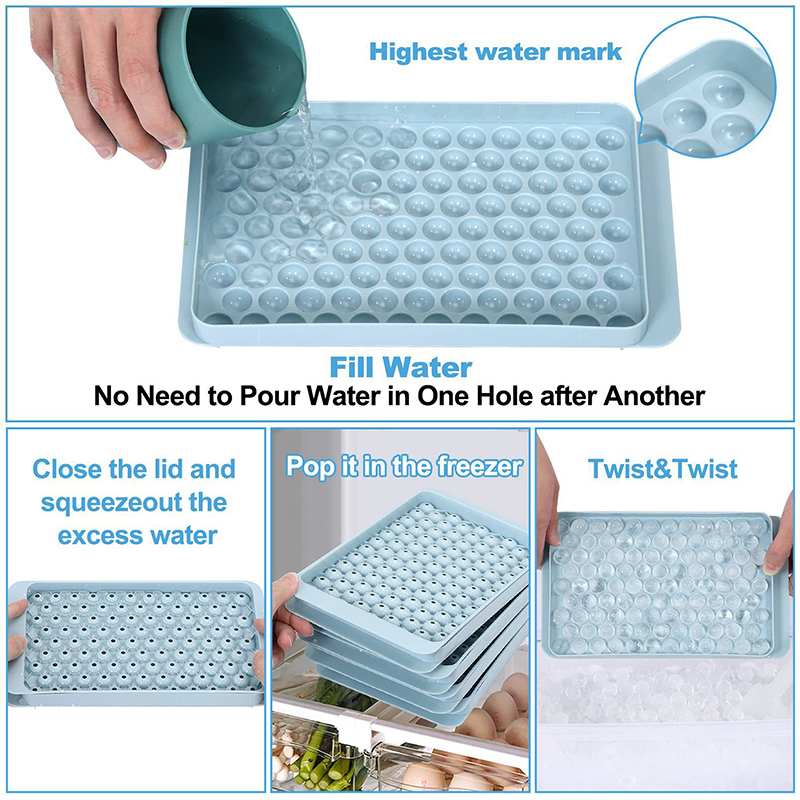 Mini Ice Cube Tray 104 Holes R - Ice Mold Sphere ulasan dan harga