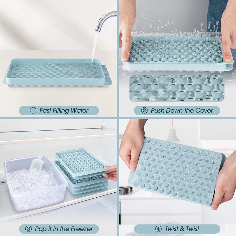 Mini Ice Cube Tray 104 Holes R - Ice Mold Sphere ulasan dan harga