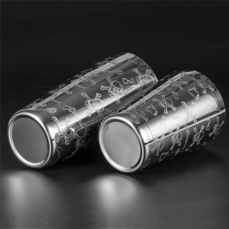 500ml/800ml Engraving Skull St - Boston Shaker Set ulasan dan harga