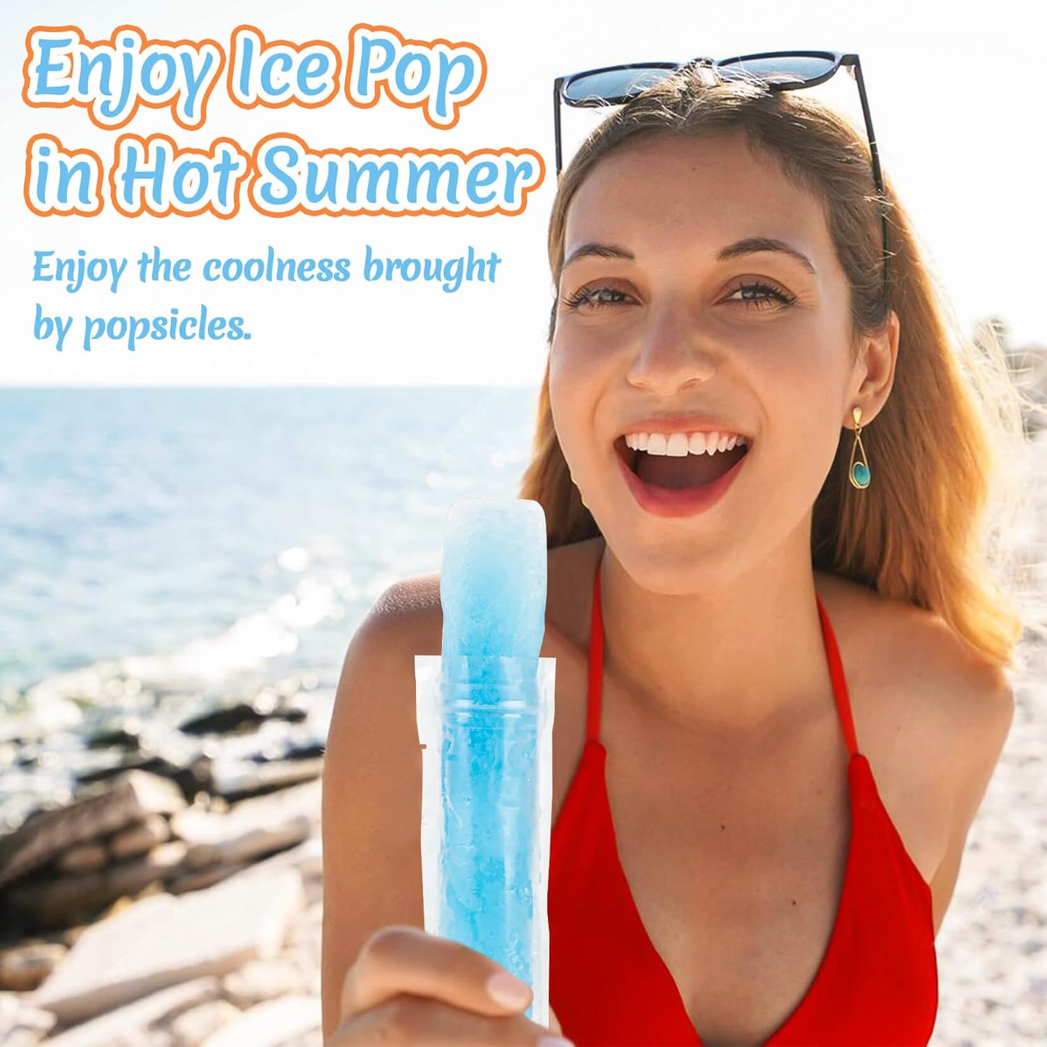 50PCS Popsicle Bags - Disposab - Ice Mold Sphere ulasan dan harga