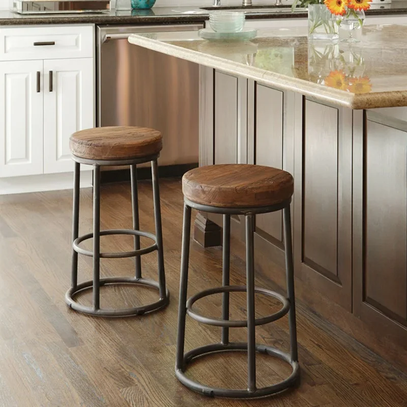 American Retro Iron High Foote - Home Bar Seating ulasan dan harga
