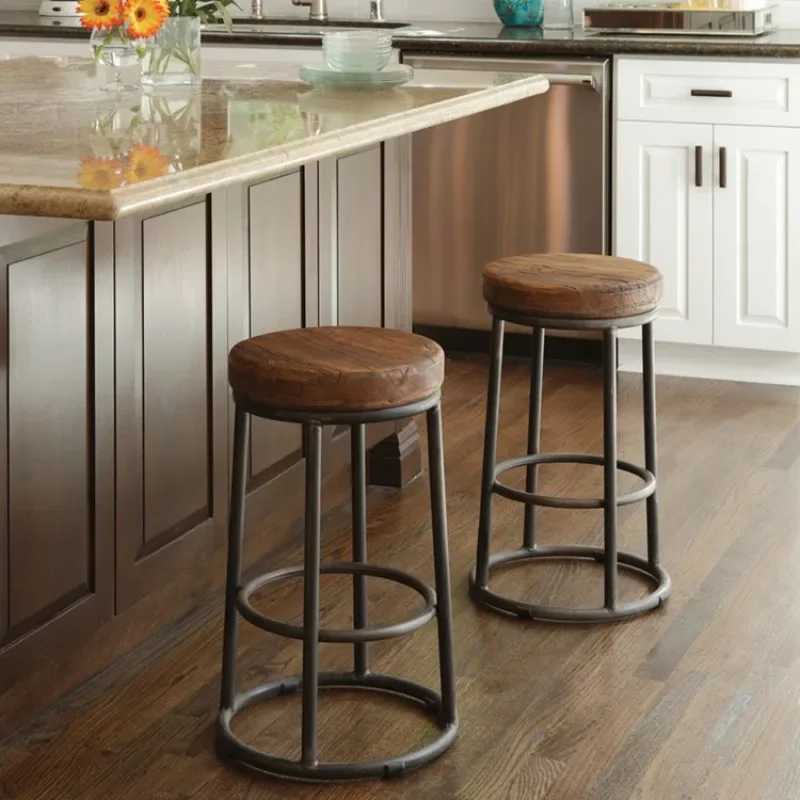 American Retro Iron High Foote - Home Bar Seating ulasan dan harga