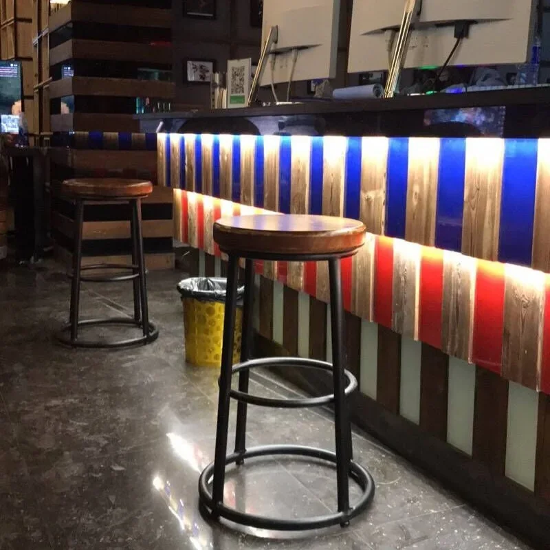 American Retro Iron High Foote - Home Bar Seating ulasan dan harga