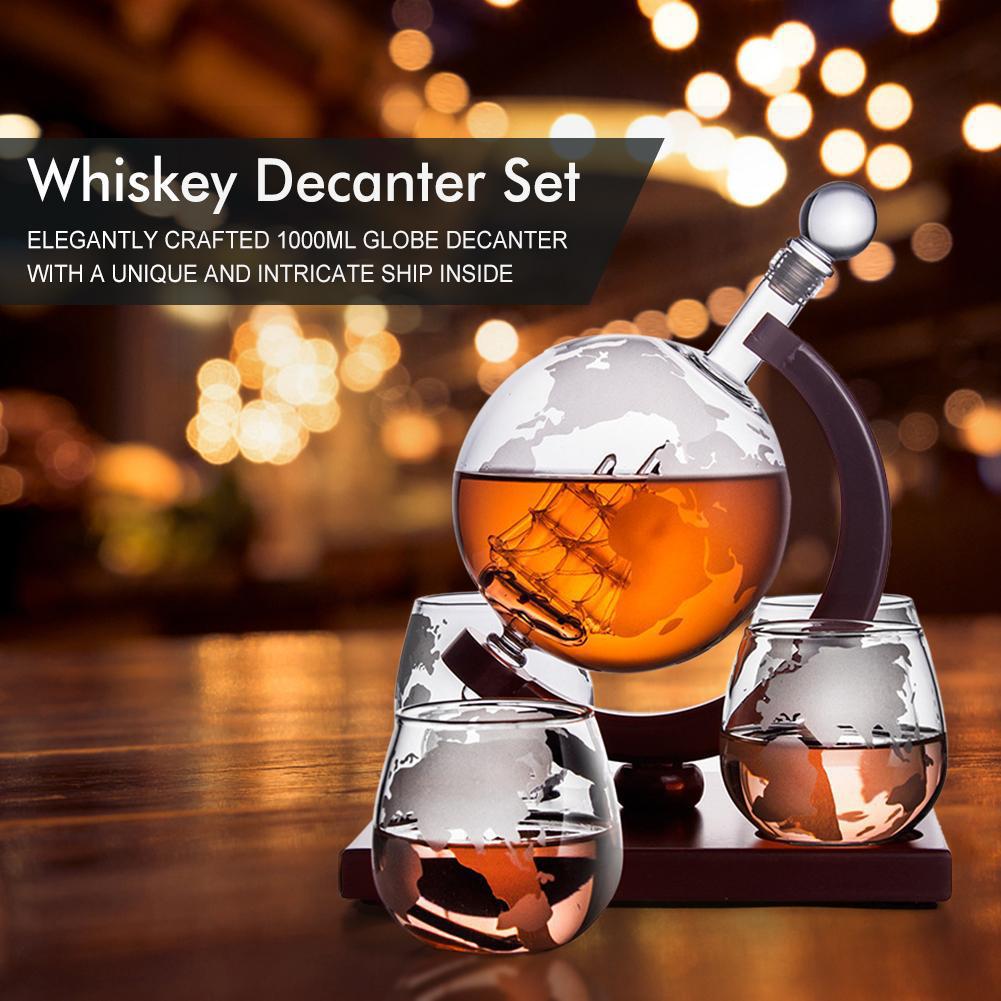 Globe Decanter Sailing Whiskey - Decanter Globe Set ulasan dan harga