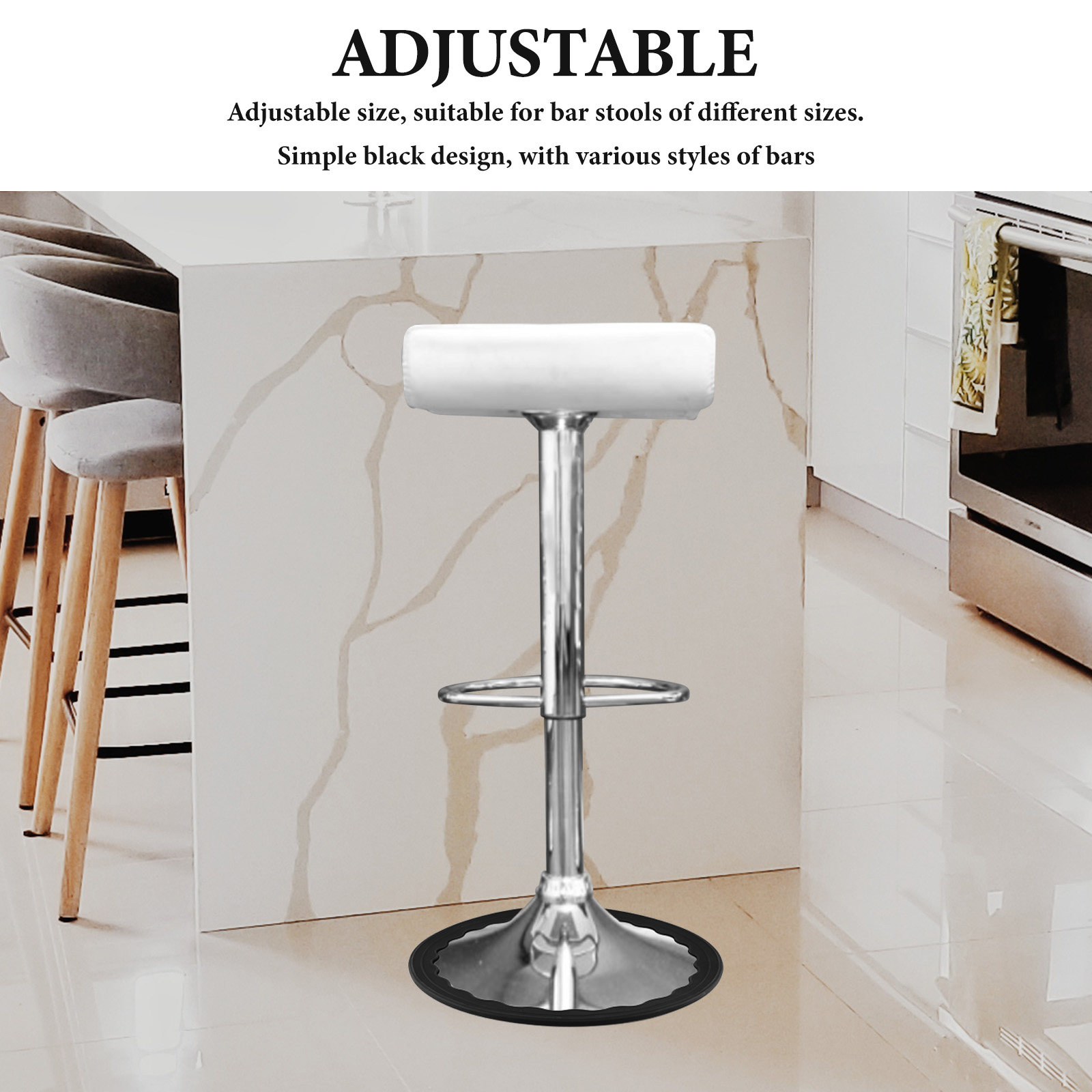 2Pcs Chair Leg Pads Rubber Non - Home Bar Stools ulasan dan harga