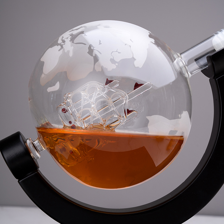 Factory Sale Custom 850ML High - Decanter Globe Set ulasan dan harga