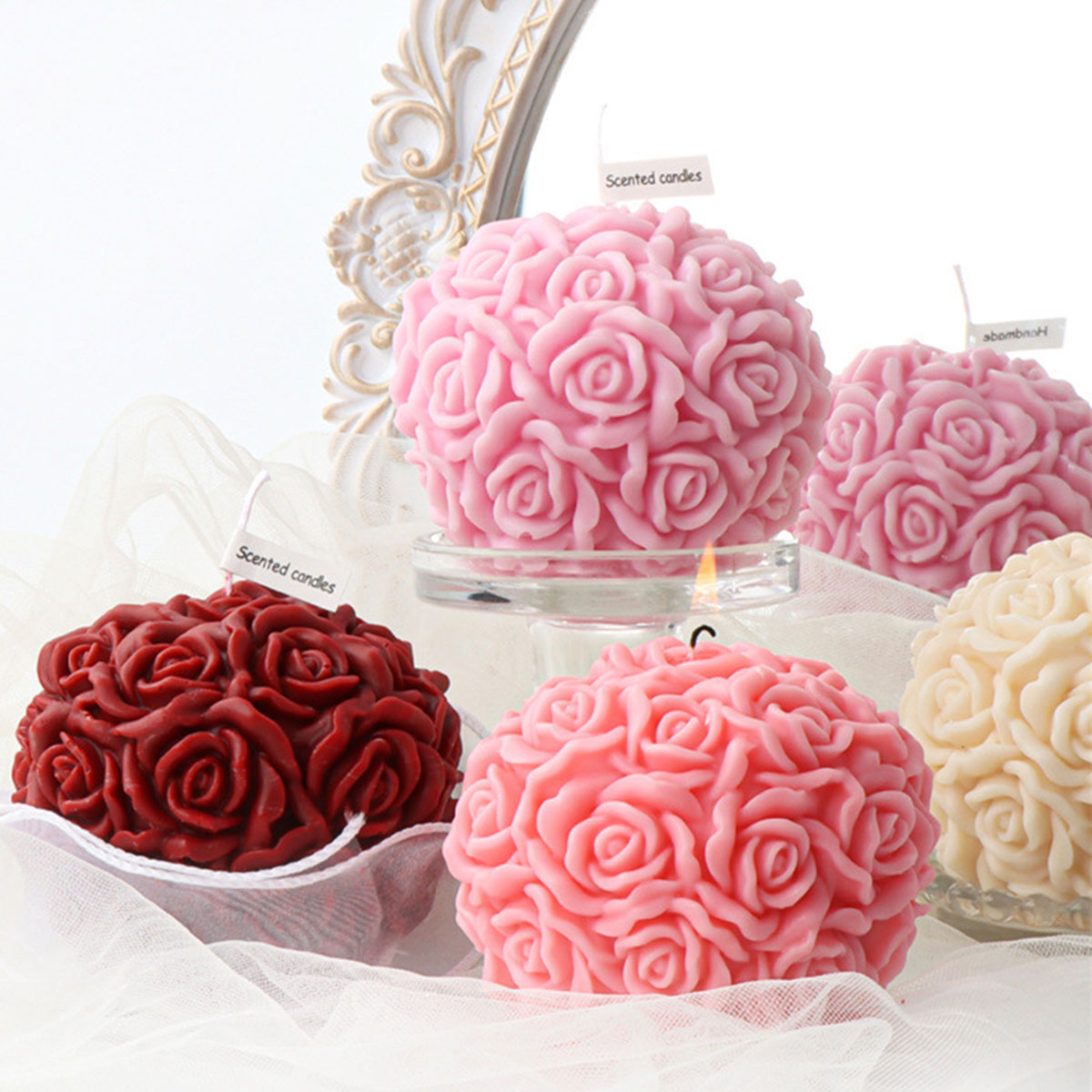 Multi Size Flower Series Candl - Ice Mold Sphere ulasan dan harga