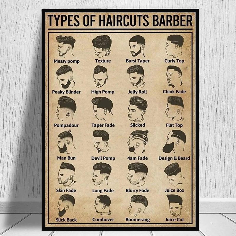 Retro Types Of Haircuts Barber - Home Barber ulasan dan harga