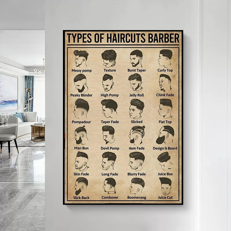 Retro Types Of Haircuts Barber - Home Barber ulasan dan harga