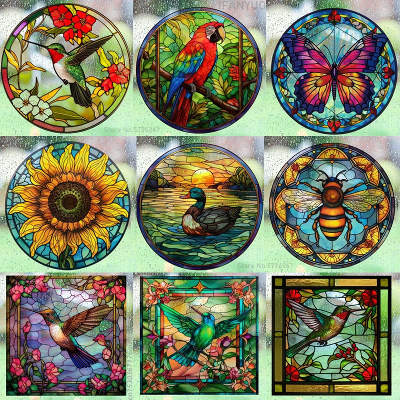Retro Colorful Stained Humming - Old Fashioned Glass ulasan dan harga