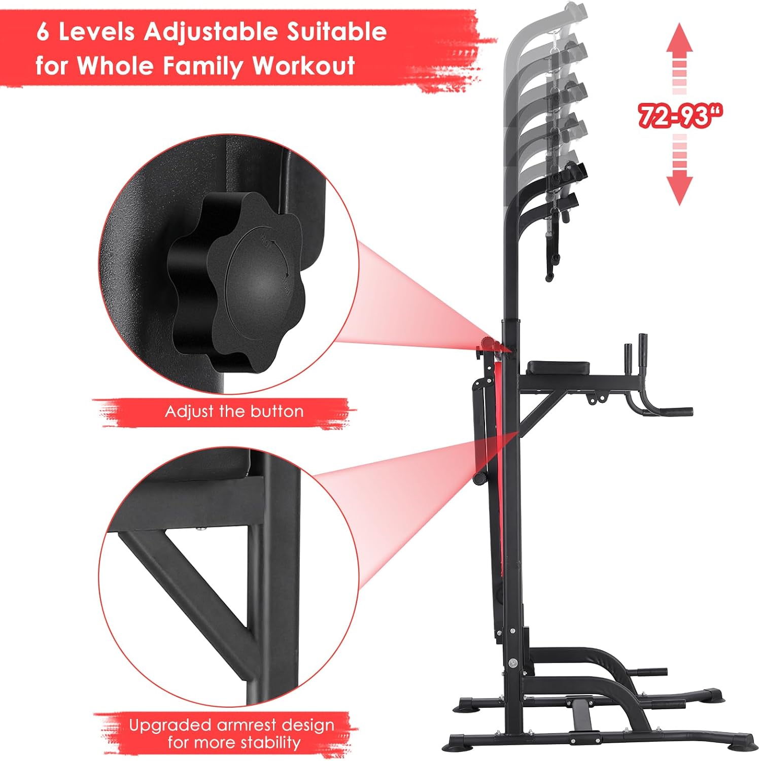 Power Tower with Bench, Pull U - Home Bar And Gym ulasan dan harga