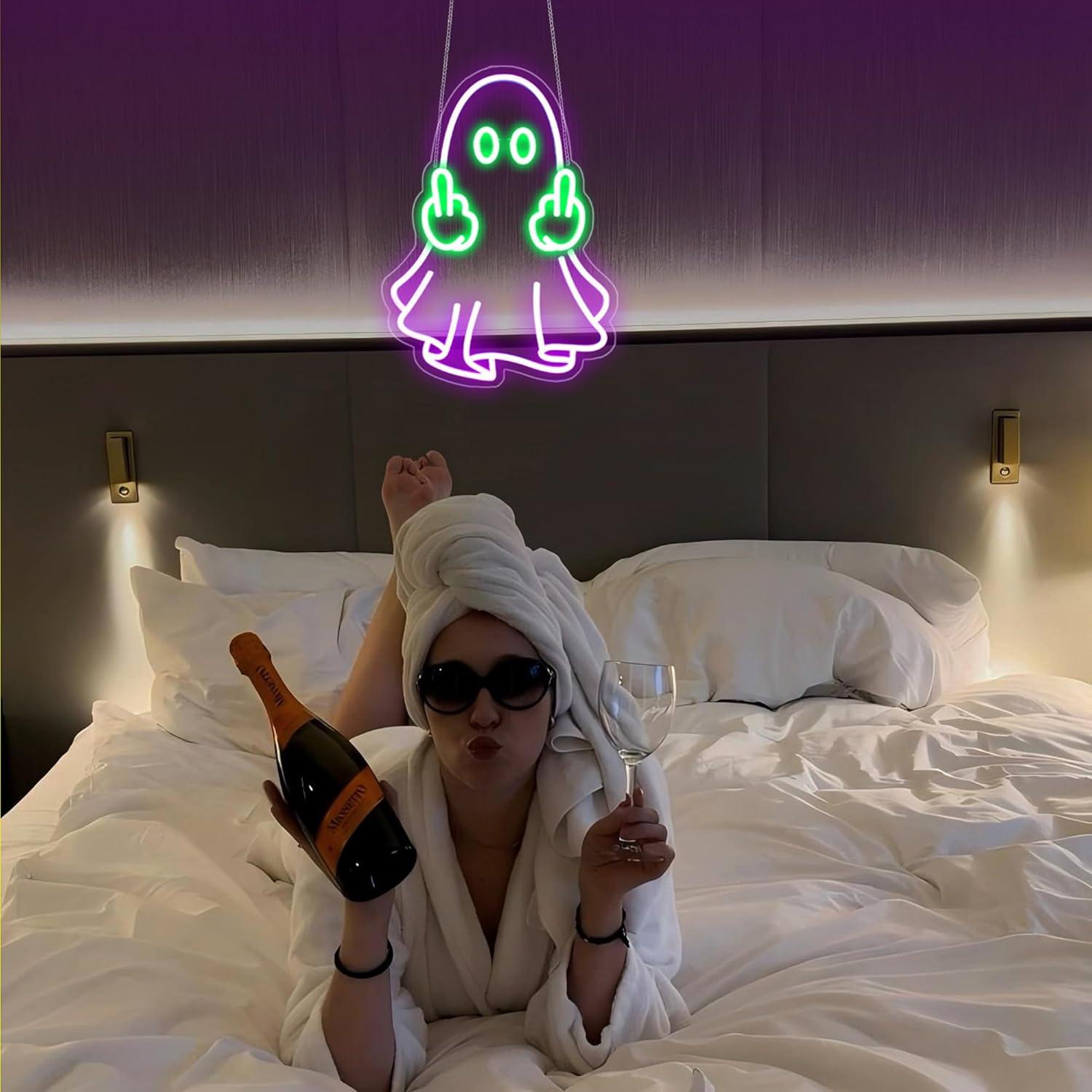 Ghost Neon Sign USB Powered LE - Home Bar Signs ulasan dan harga