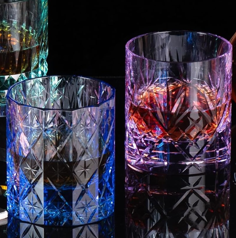 7 Oz Hand Cut K9 Crystal Whisk - Old Fashioned Glass ulasan dan harga