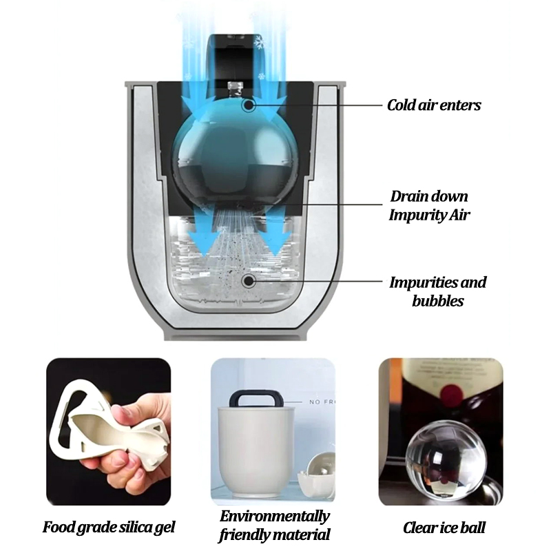 Large Clear Ice Ball Maker - F - Ice Mold Sphere ulasan dan harga