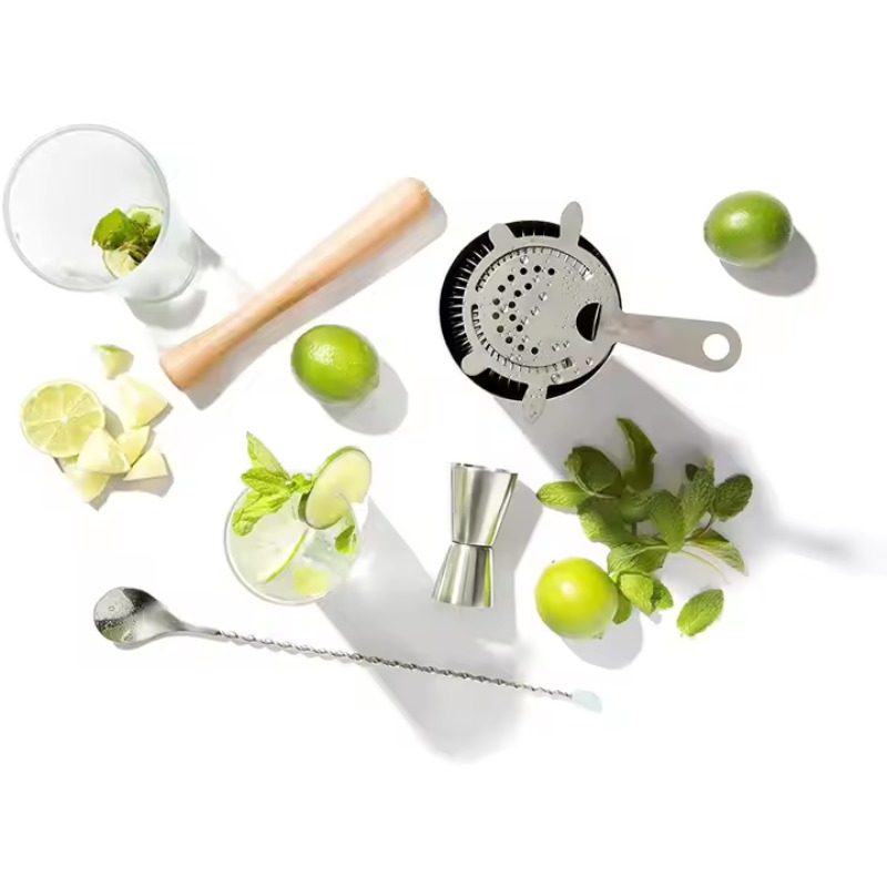 6Pcs Minimalist Eco Friendly C - Boston Shaker Set ulasan dan harga