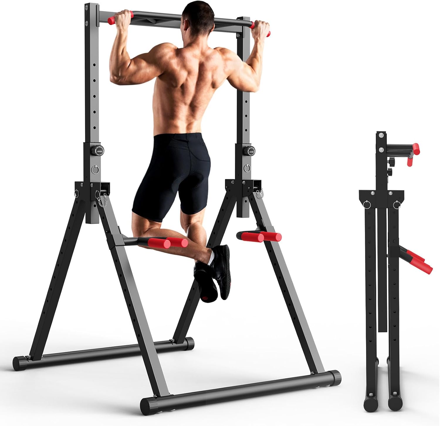 Foldable Power Tower Dip Stati - Home Bar And Gym ulasan dan harga