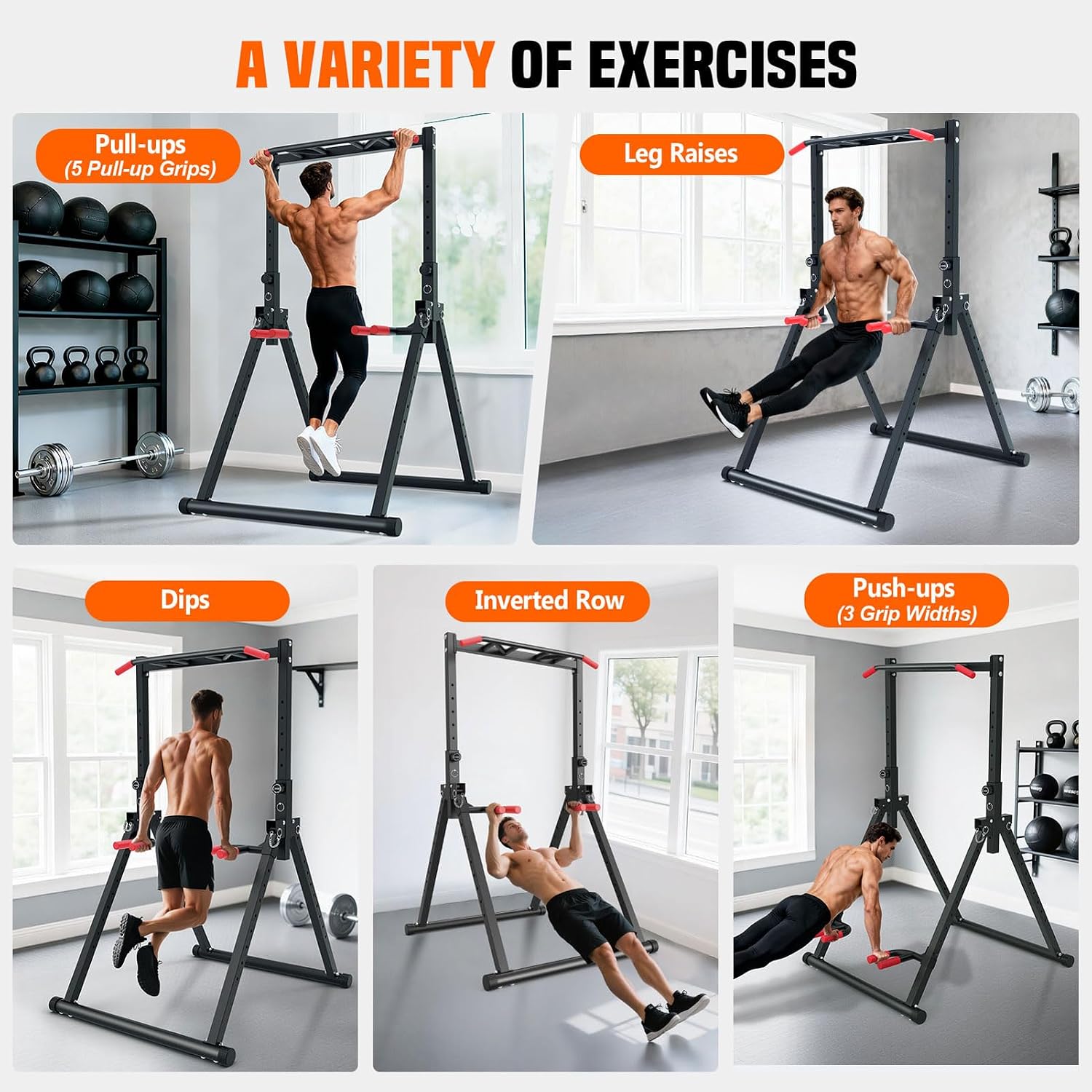 Foldable Power Tower Dip Stati - Home Bar And Gym ulasan dan harga