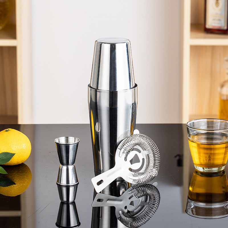 Stainless Steel Bar Tool Set C - Boston Shaker Set ulasan dan harga