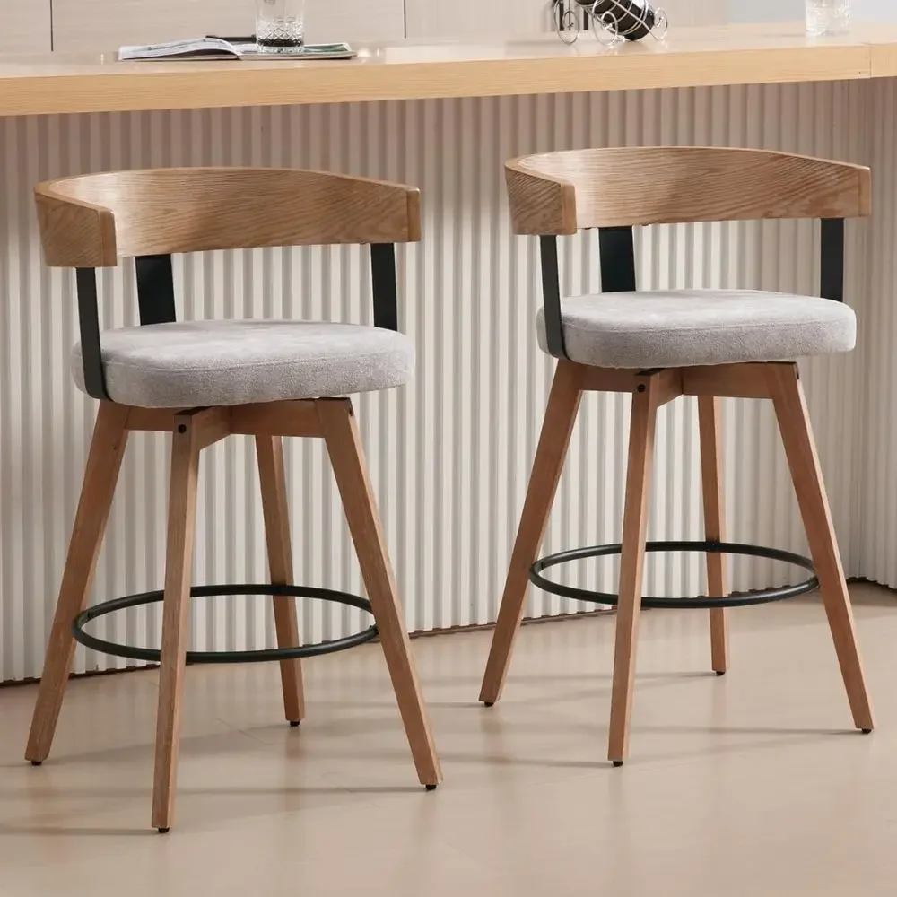 Set of 2, 26 Grey Linen-Uphols - Home Bar And Counter ulasan dan harga