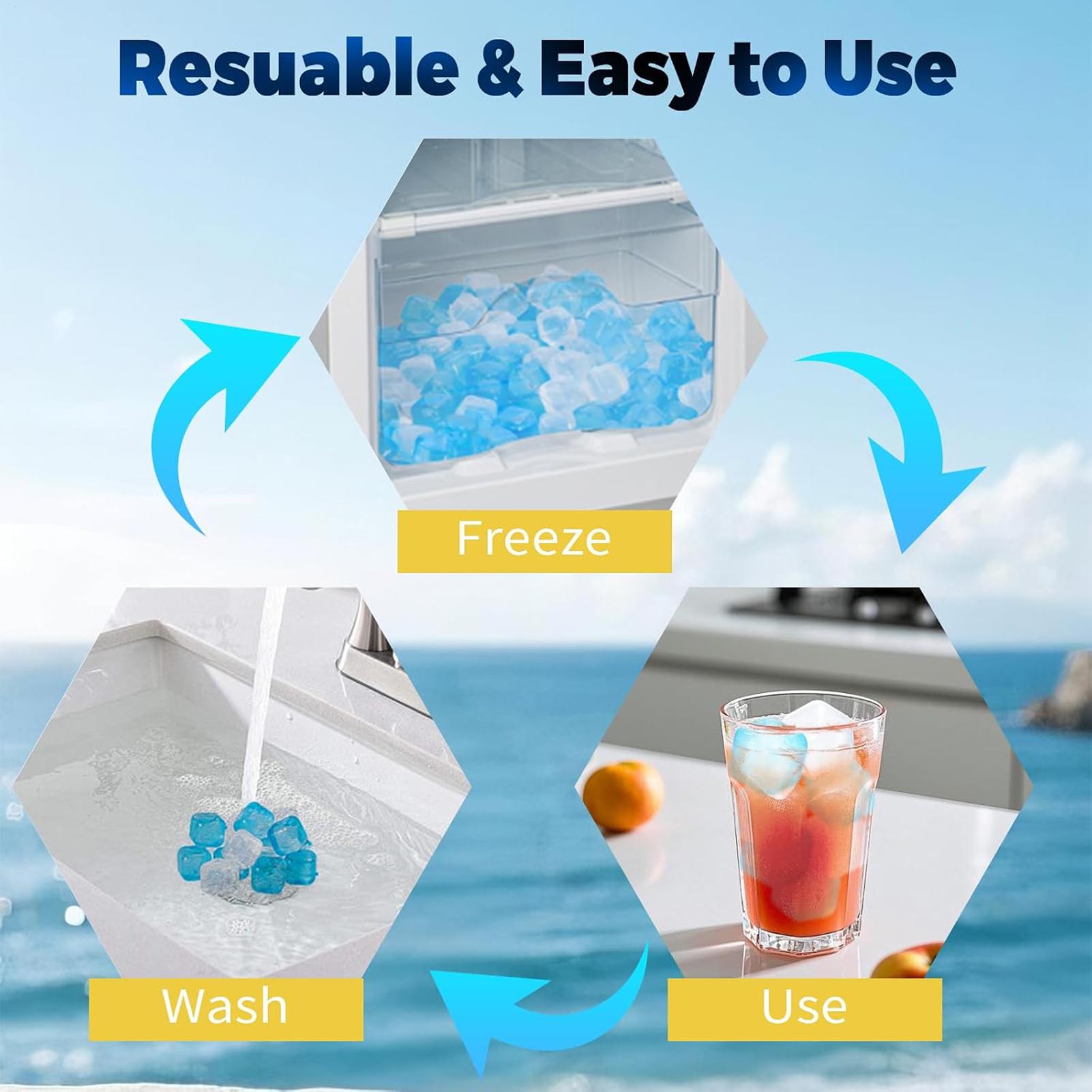 80PCS Reusable Icecubes Non-Me - Home Bar Set ulasan dan harga