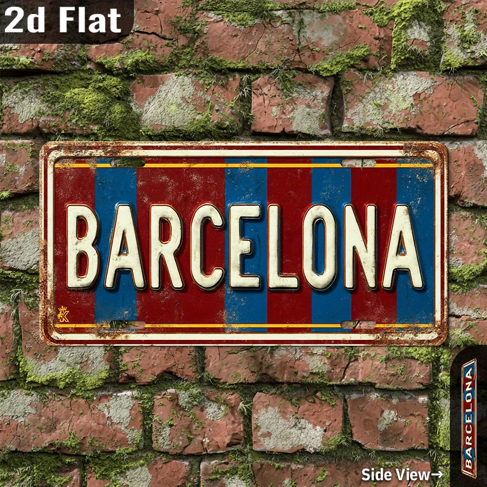 2D Flat, 1pc Retro Barcelona W - Home Barcelona ulasan dan harga