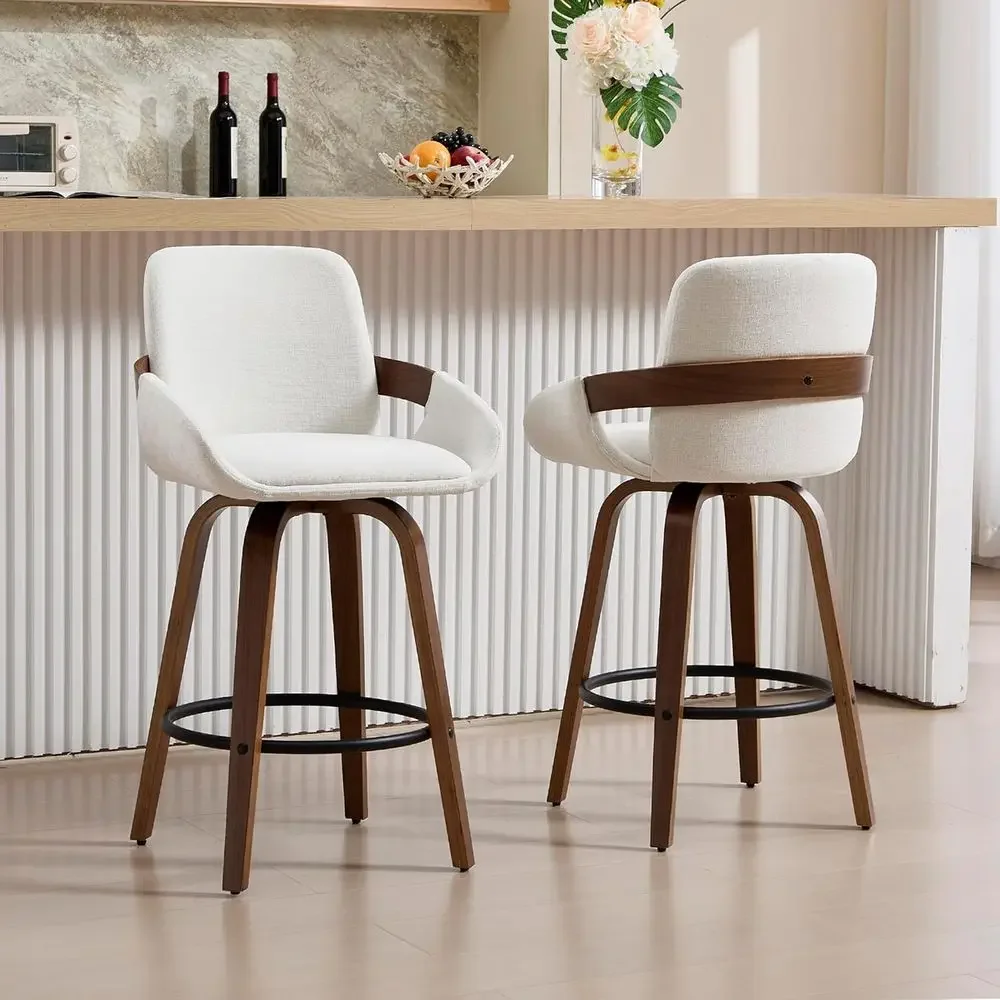 Beige Fabric Swivel Bar Stools - Home Bar Stools ulasan dan harga