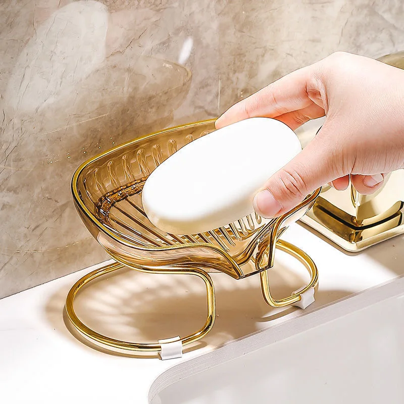 Gold Edged Toilet Soap Drain B - Home Bar Shelf ulasan dan harga