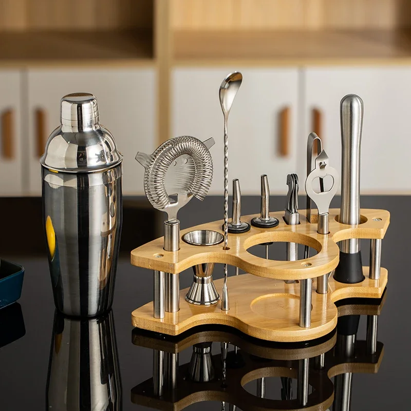 11pcs Stainless Steel Bartende - Boston Shaker Set ulasan dan harga