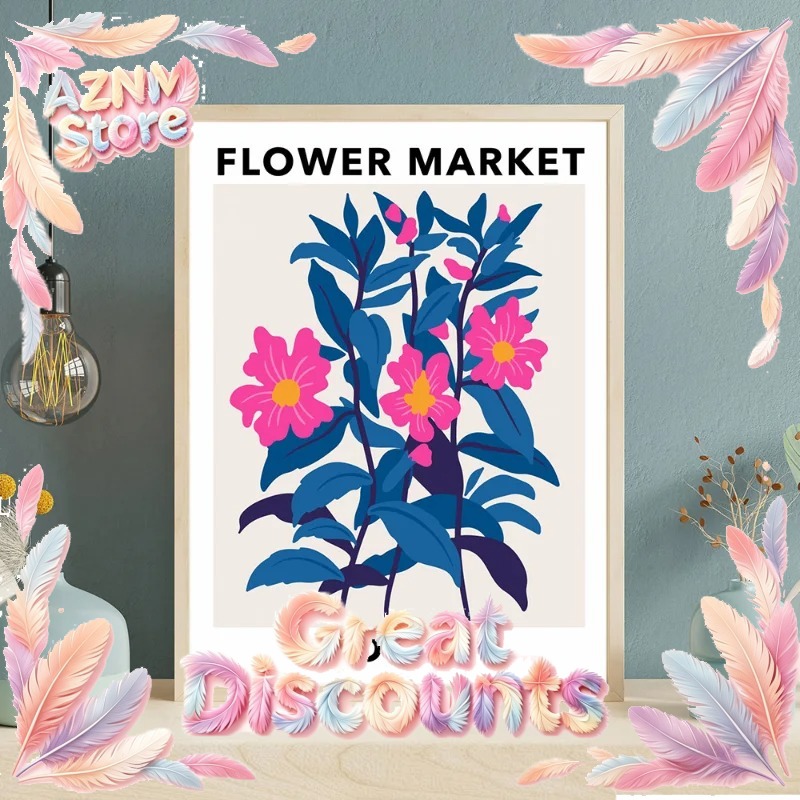 Flower Market Prints Poster Ba - Home Barcelona ulasan dan harga