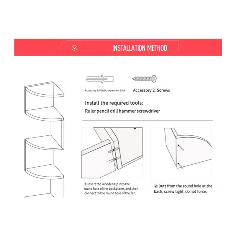 ABUL-Corner Shelf Corner Corne - Home Bar Shelf ulasan dan harga
