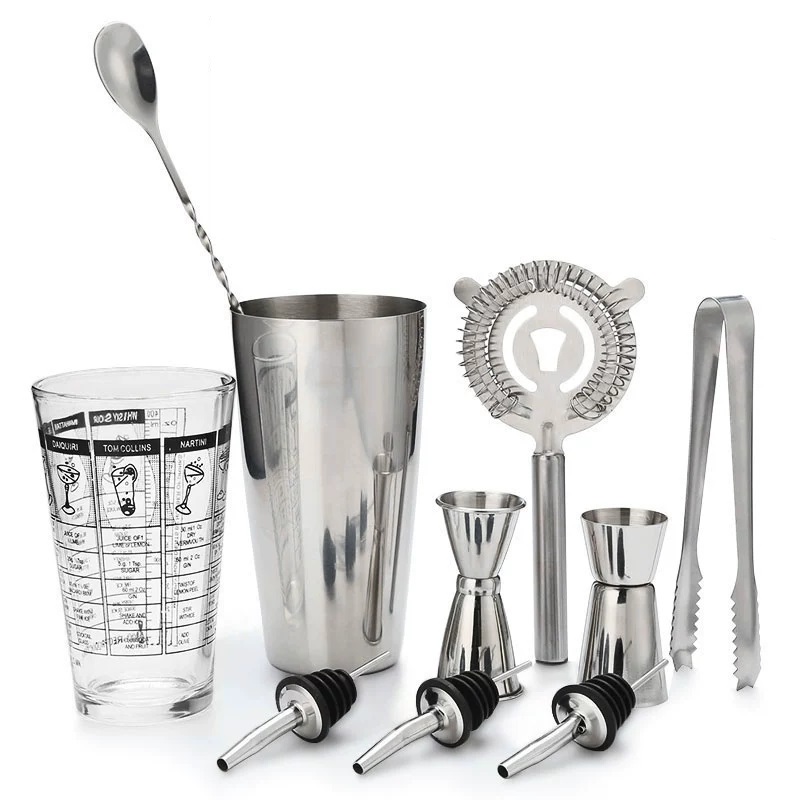 Cocktail Shaker Bar Set Stainl - Boston Shaker Set ulasan dan harga