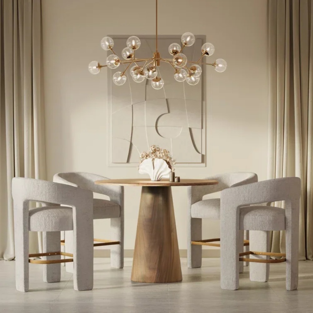 Modern Upholstered Counter Sto - Home Bar And Counter ulasan dan harga
