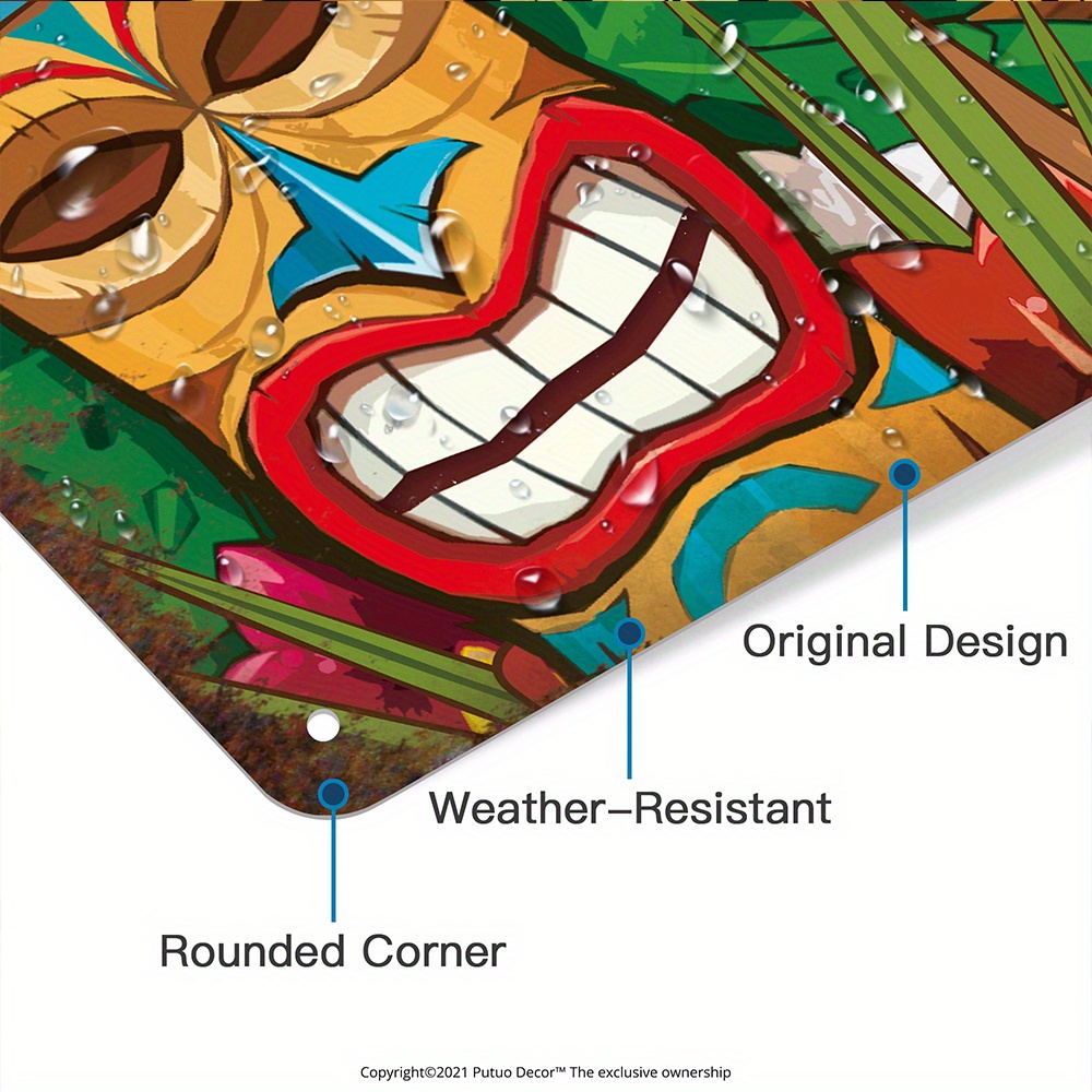 Custom  Decor Tiki Bar Sign, P - Home Bar Signs ulasan dan harga