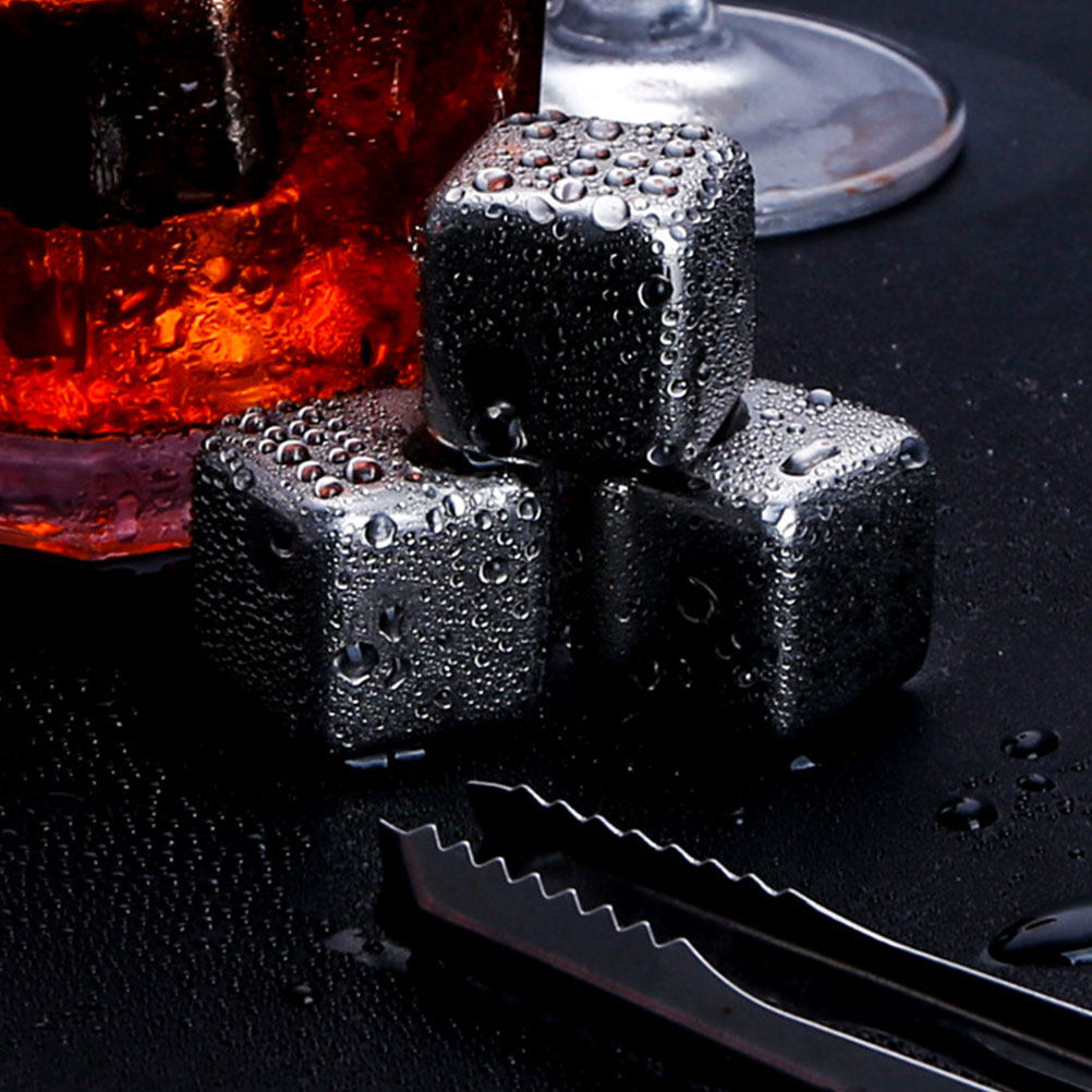 2Sets Stainless Steel Ice Cube - Home Bar Set ulasan dan harga