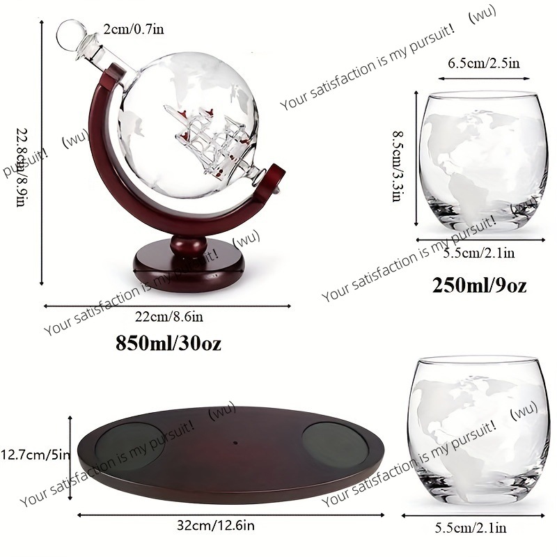 Whiskey Decanter Globe Set wit - Decanter Globe Set ulasan dan harga