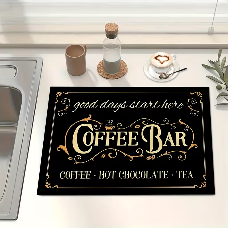 Coffee Machine Mat Microwave O - Bar Mat Rubber ulasan dan harga