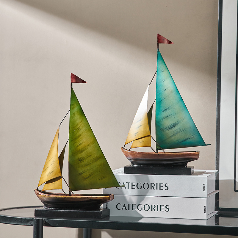 Creative Sailboat Model Orname - Home Bar Setup ulasan dan harga