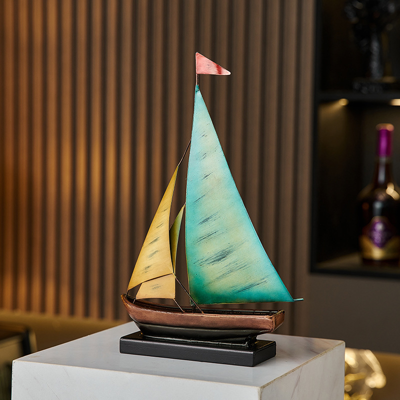 Creative Sailboat Model Orname - Home Bar Setup ulasan dan harga
